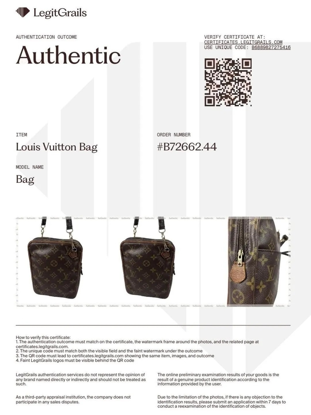 Louis Vuitton Danube Mini Crossbody Bag With COA. - Picture 16 of 16